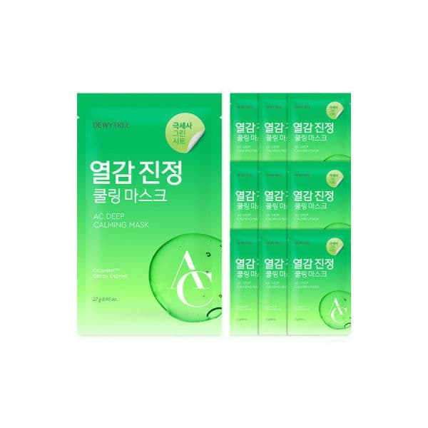 민트 성분이 들어간 진정 쿨링 마스크 시트 클로즈업