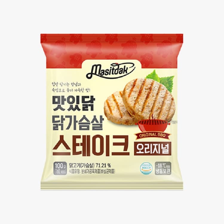 닭가슴살 스테이크 형태 가성비 식단 구성 이미지