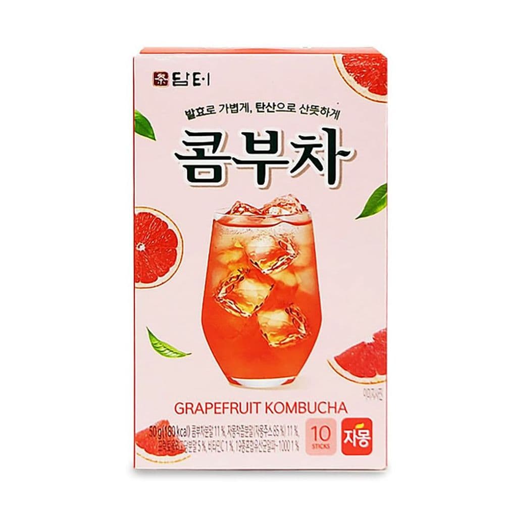 산뜻한 탄산 자몽 풍미의 콤부차 발효 스틱 제품 이미지