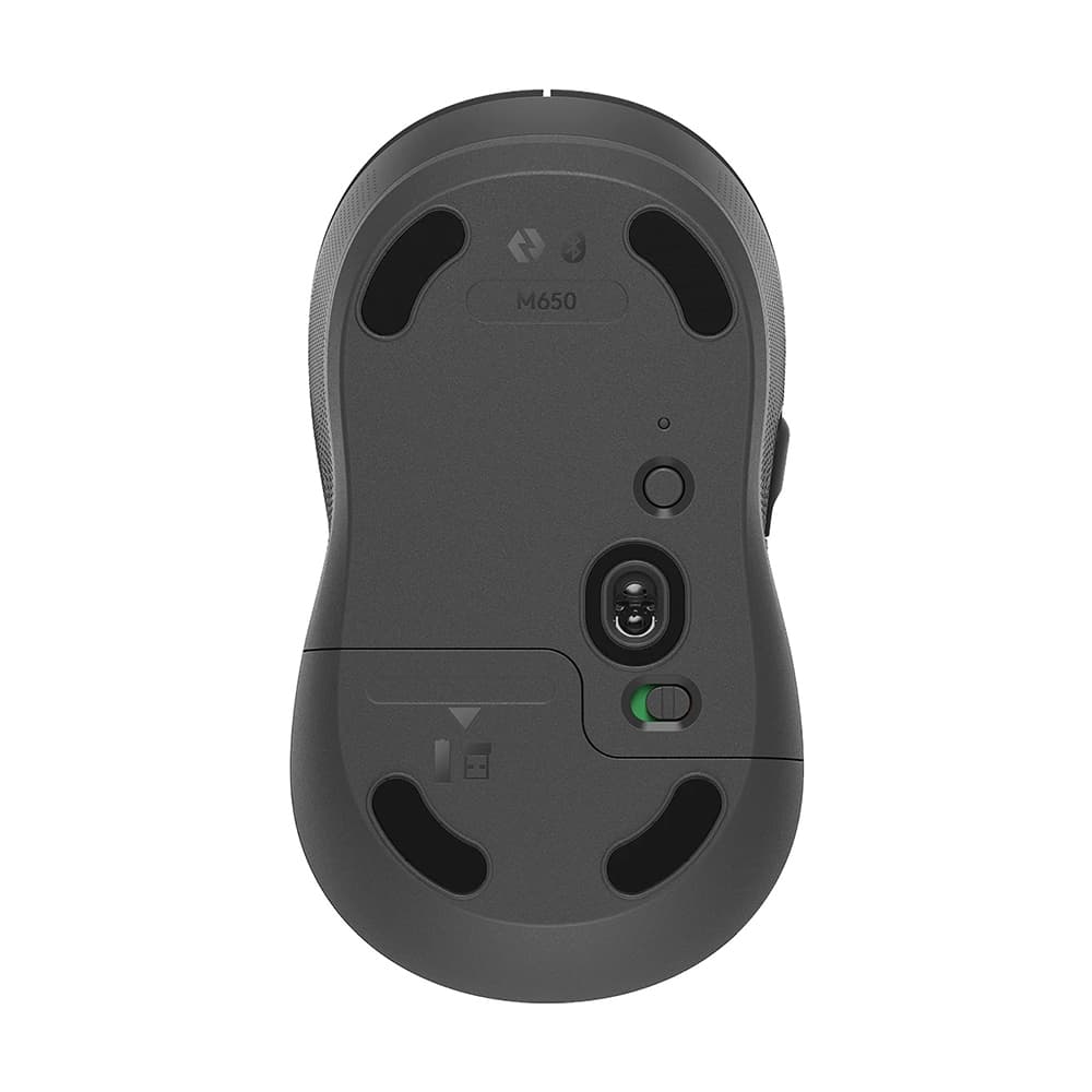 로지텍 시그니처 블루투스 무선 마우스 M650 그래파이트 본체 정면
