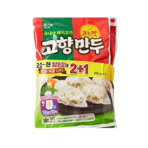해태 고향만두 335Gx3개 (냉동) : 원클릭 당일배송