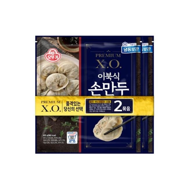 냉동 이북식 만두 420gX2 간편 식사 오뚜기 손만두 고기 가득