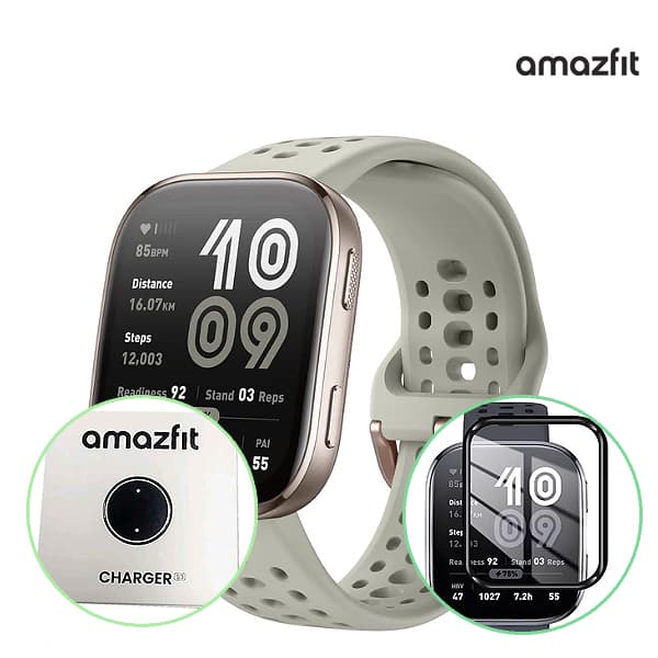 어메이즈핏 빕6 BIP 6 스마트워치 그레이 4.63cm AMOLED 통화 GPS 모델