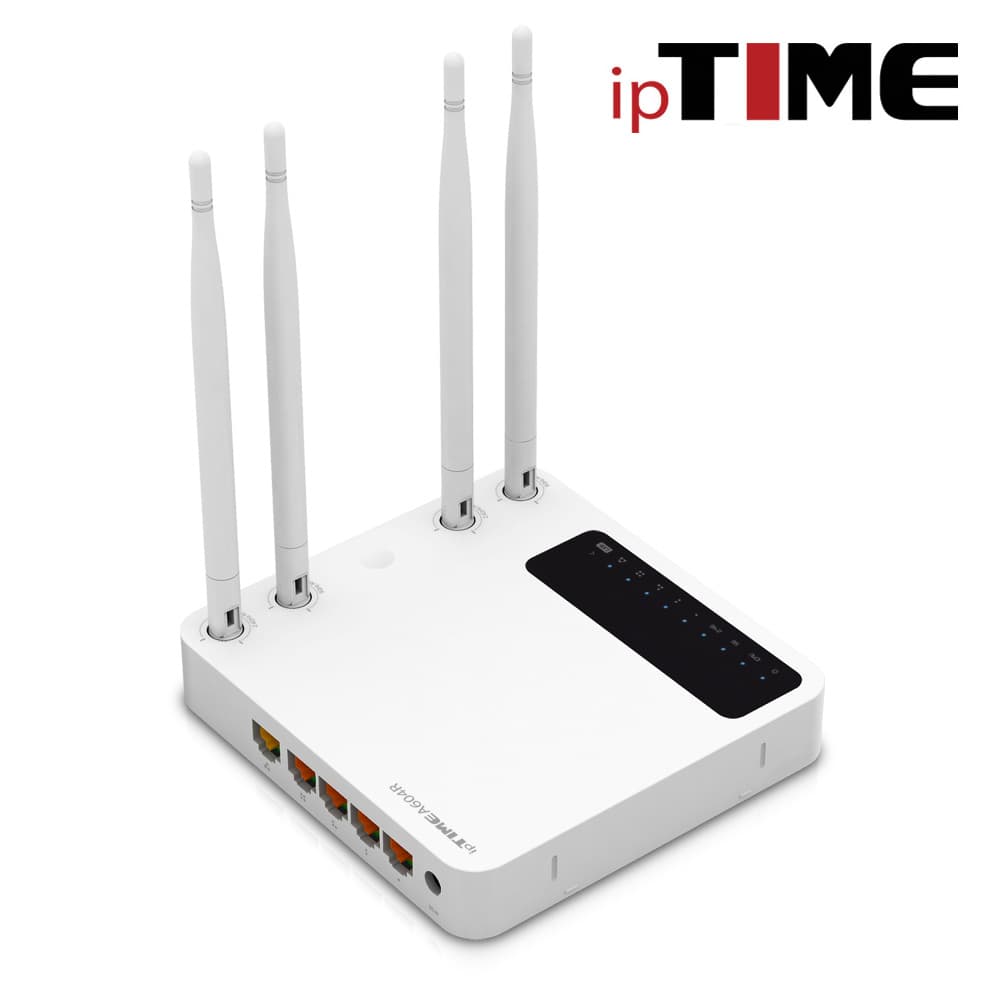 ipTIME AC1200 무선 유무선 공유기 본체 제품 이미지